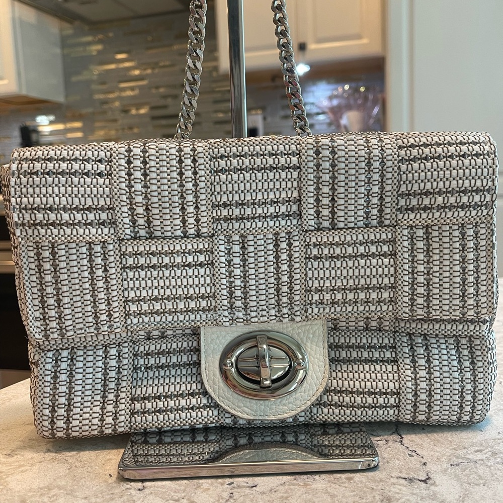Made in Italy- Alma Tonutti Silver/White Bag
